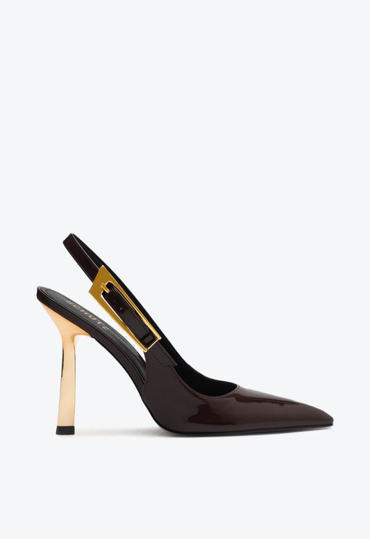 Ciara Patent Leather Pump PRE FALL 24 5 Brown Patent Leather - Schutz Shoes