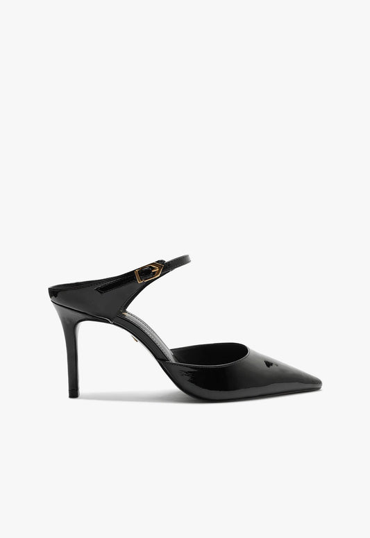 Laura Mule Leather Pump PRE FALL 24 5 Black Patent Leather - Schutz Shoes