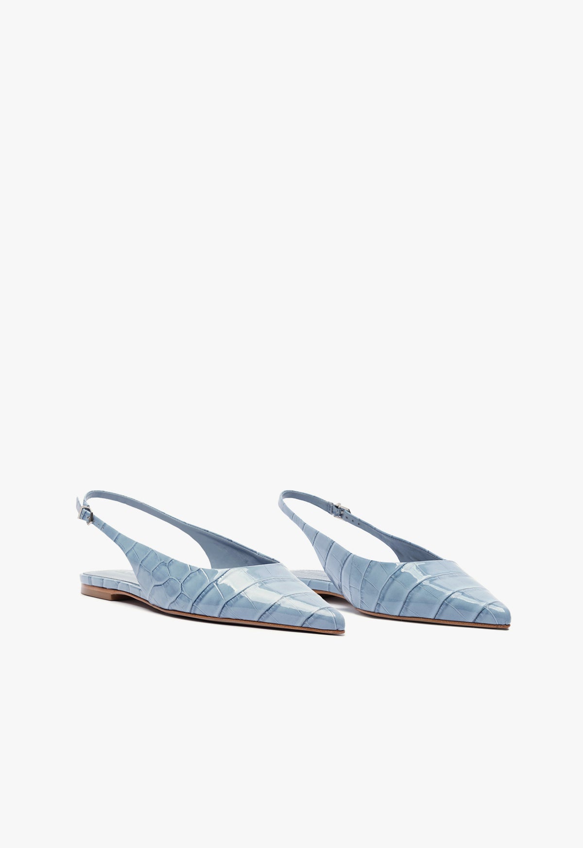 Paola Blue Leather Flat RESORT 25 - Schutz Shoes