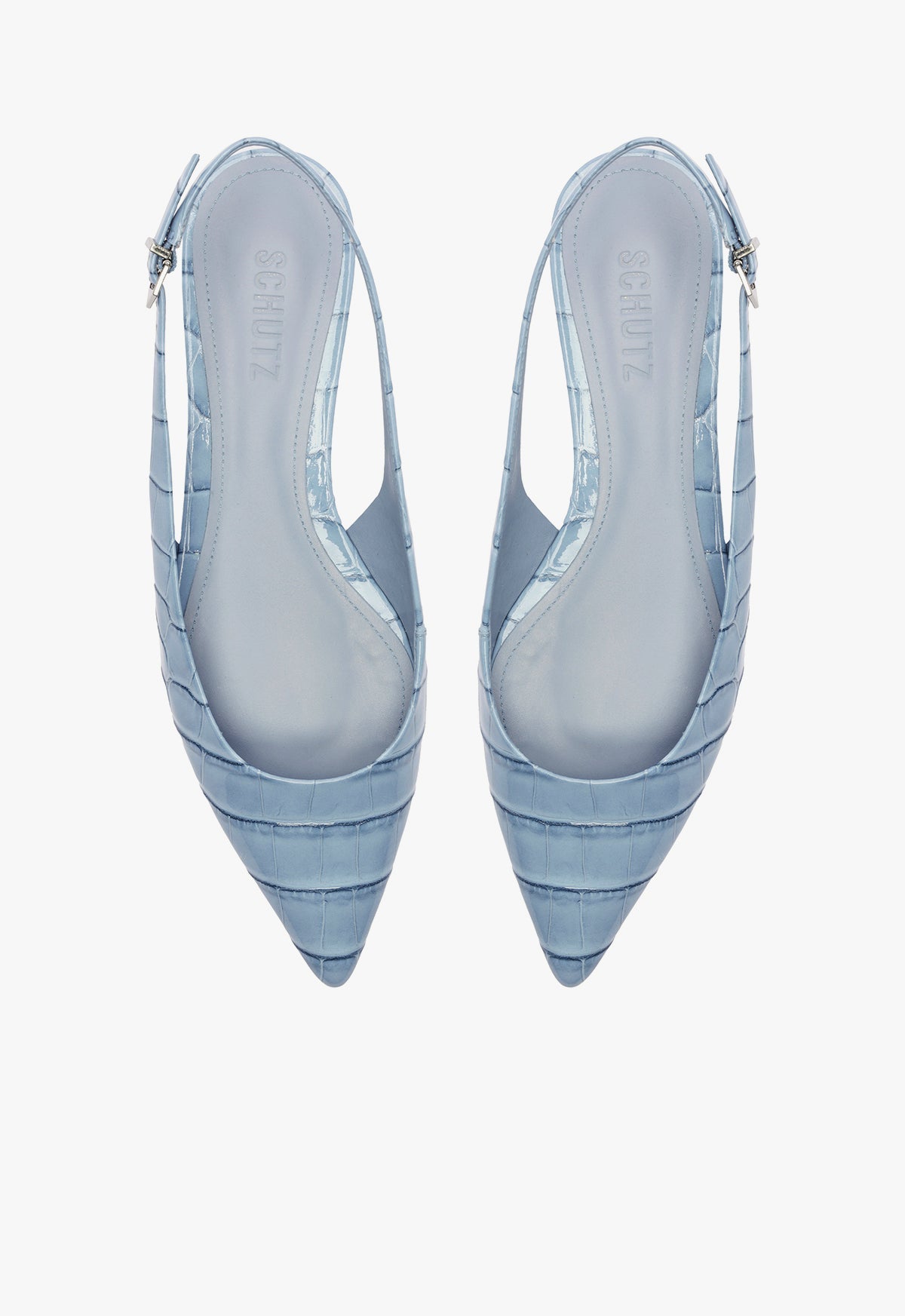 Paola Blue Leather Flat RESORT 25 - Schutz Shoes