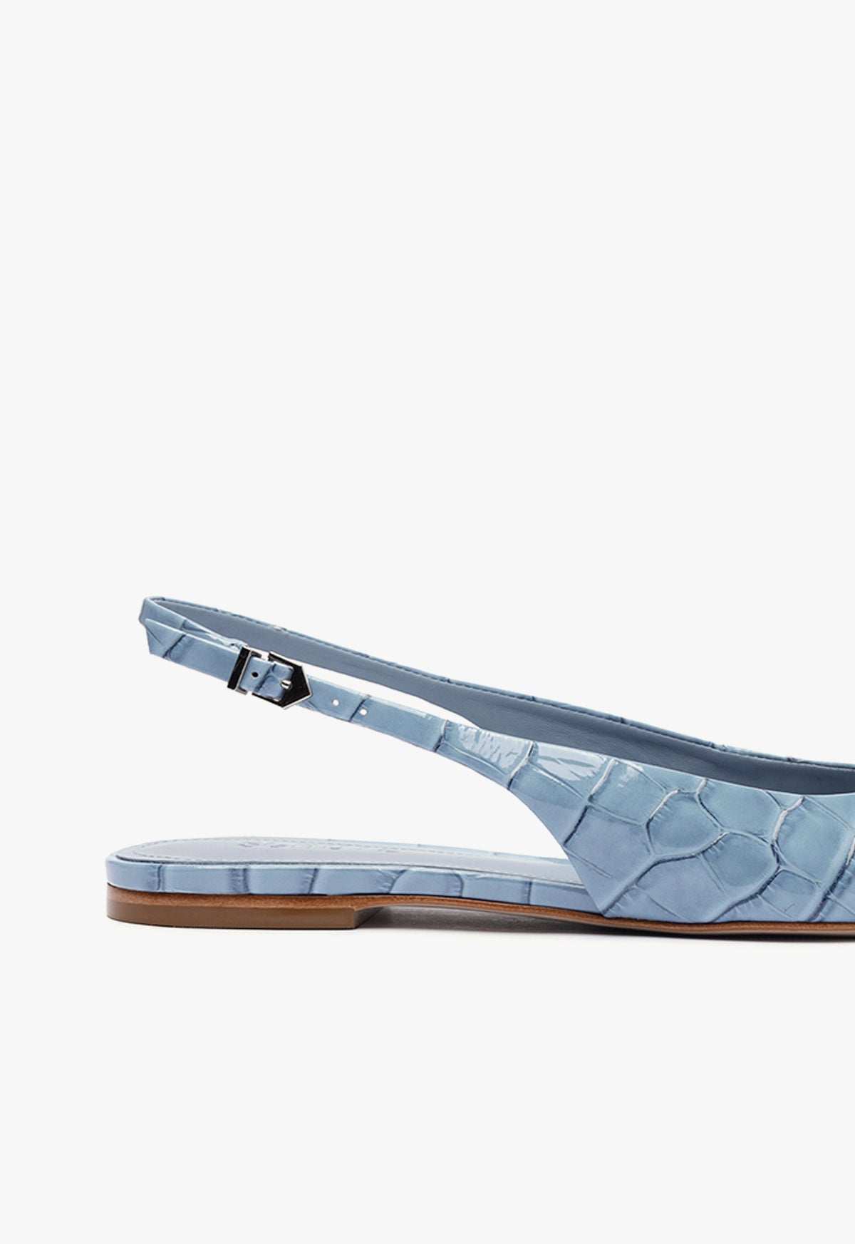 Paola Blue Leather Flat RESORT 25 - Schutz Shoes