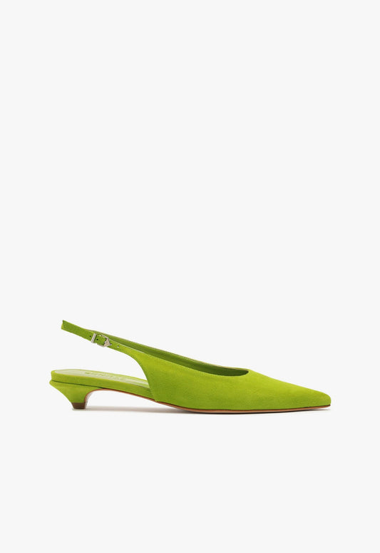 Evan Pump FALL 24 5 Green Suede - Schutz Shoes