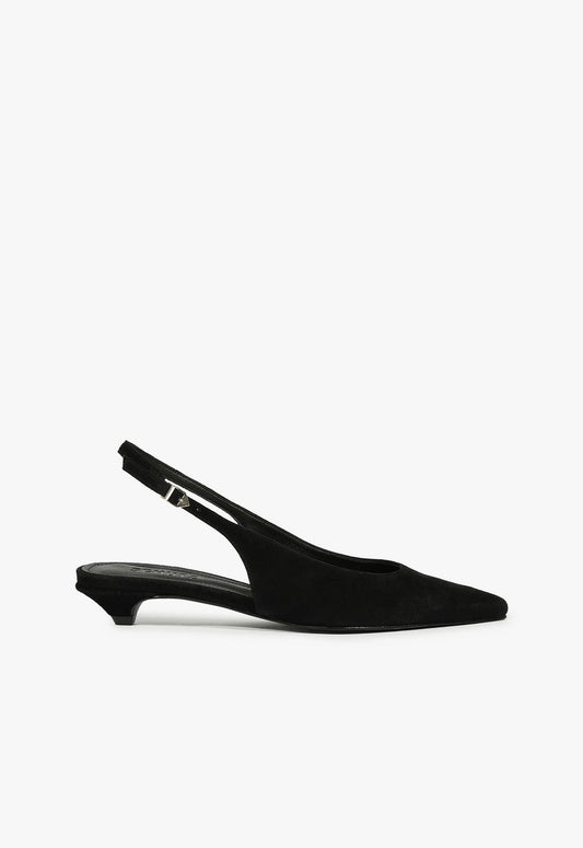 Evan Pump FALL 24 5 Black Suede - Schutz Shoes