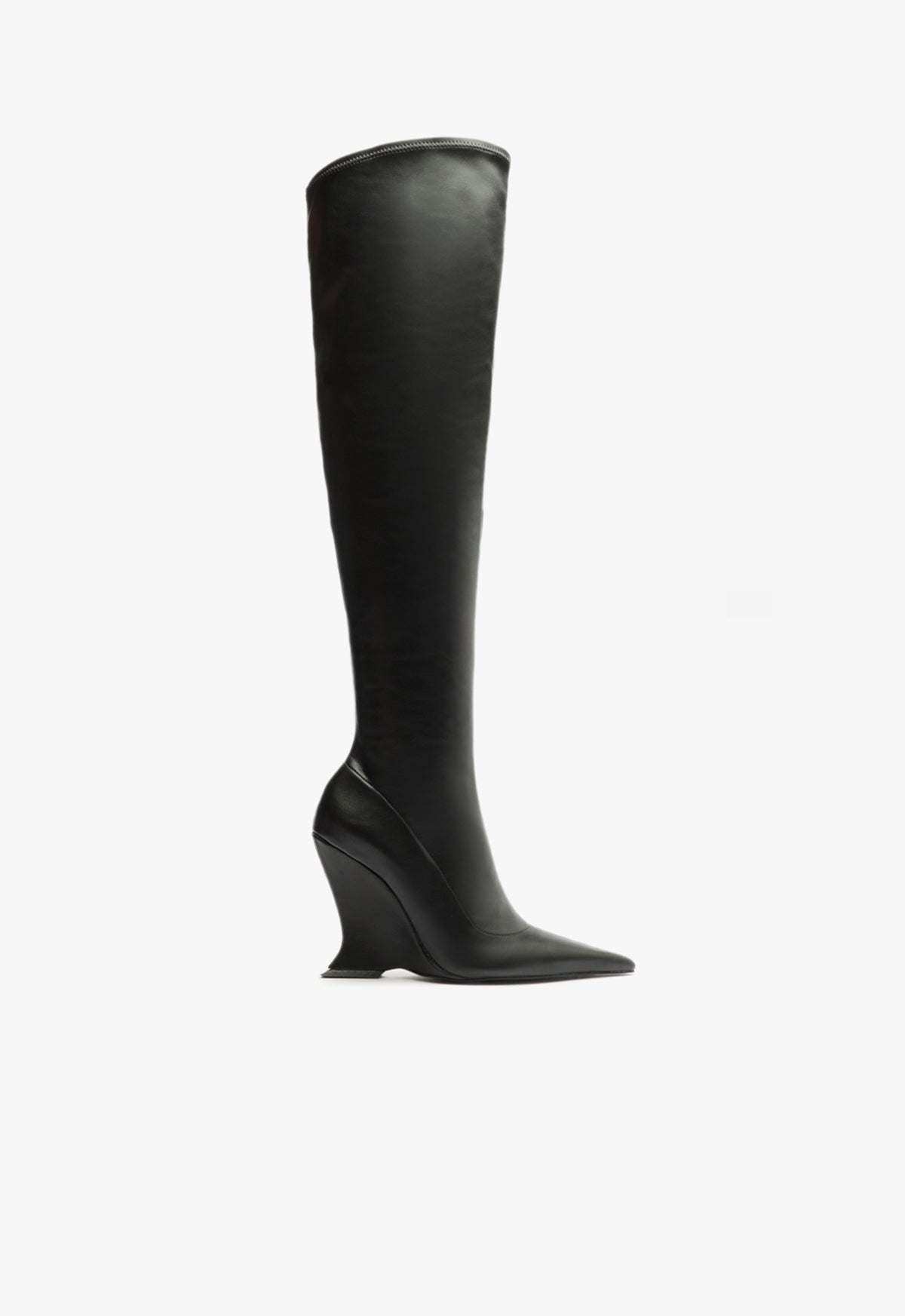 Siena Over The Knee Boot WINTER 24 5 Black Leather - Schutz Shoes