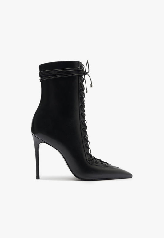 Bella Bootie WINTER 24 5 Black Atanado Leather - Schutz Shoes
