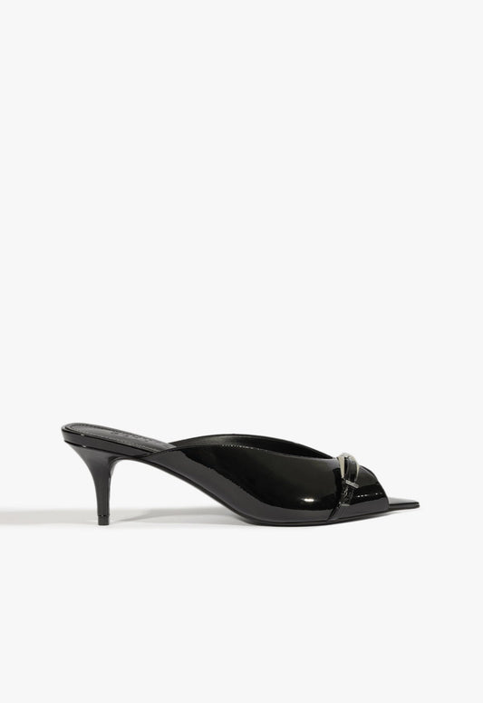 Lena Mule Pump WINTER 24 5 Black Patent Leather - Schutz Shoes