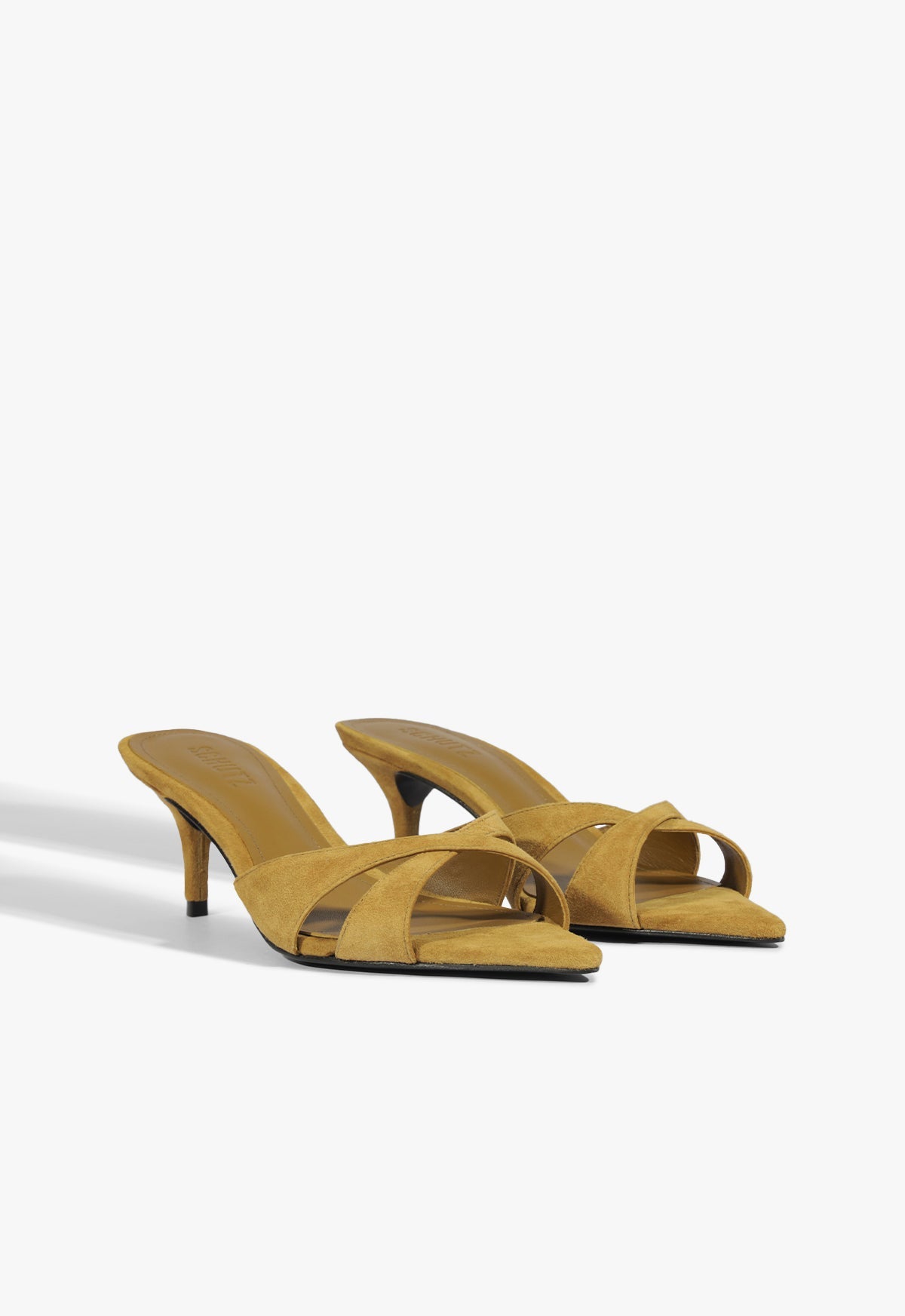 Hilda Leaf Mule Suede Sandal PRE FALL 25 - Schutz Shoes