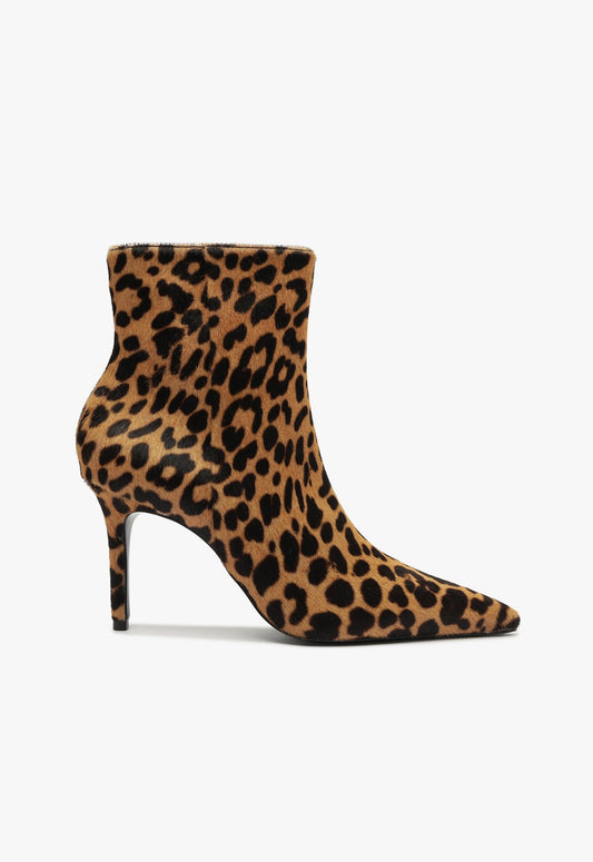 Mikki Leather Bootie WINTER 24 5 Animal Printed Leather - Schutz Shoes