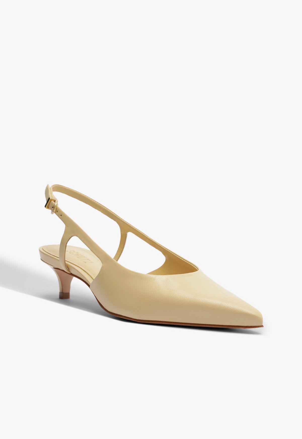 Boris Kitten Leather Pump RESORT 25 - Schutz Shoes