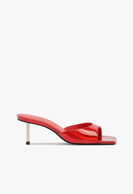 Dethalia Pin Sandal WINTER 24 5 Red Leather - Schutz Shoes