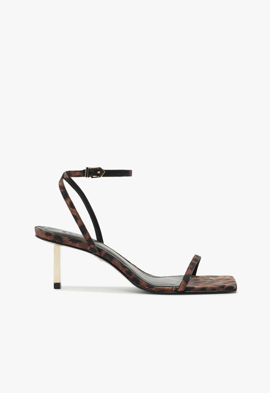 Sam Mid Sandal WINTER 24 5 Black Satin - Schutz Shoes