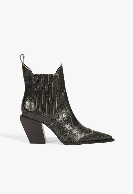Dolly Leather Bootie Pre Fall 25 5 Black Leather - Schutz Shoes
