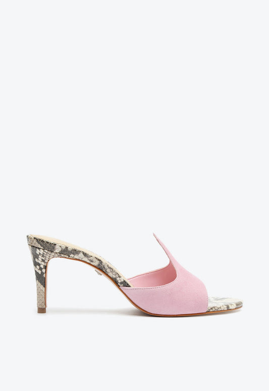 Carlie Mule Suede Sandal PRE FALL 24 5 Pink Suede - Schutz Shoes