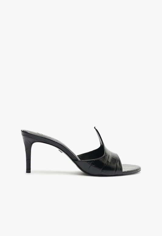 Carlie Mule Patent Leather Sandal PRE FALL 24 5 Black Patent Leather - Schutz Shoes