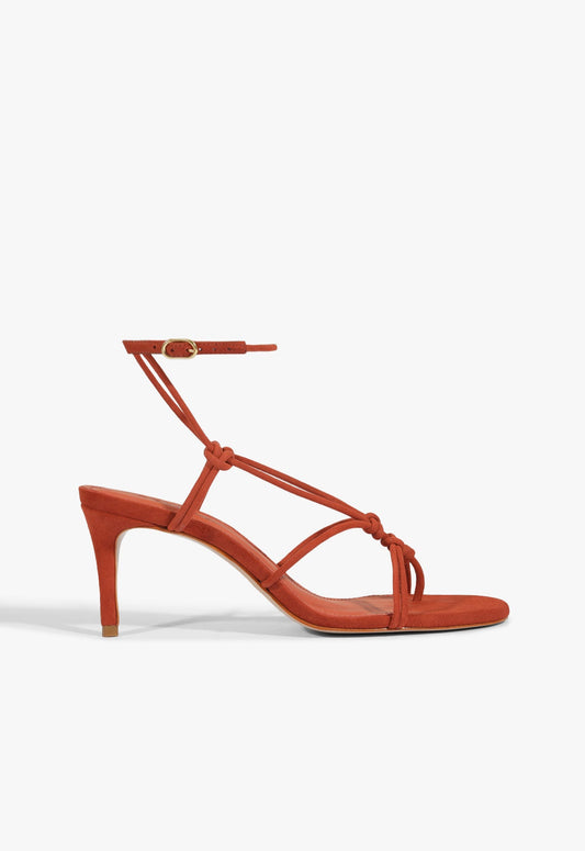 Calabria Mid Sandal SPRING 25 5 Orange Suede - Schutz Shoes