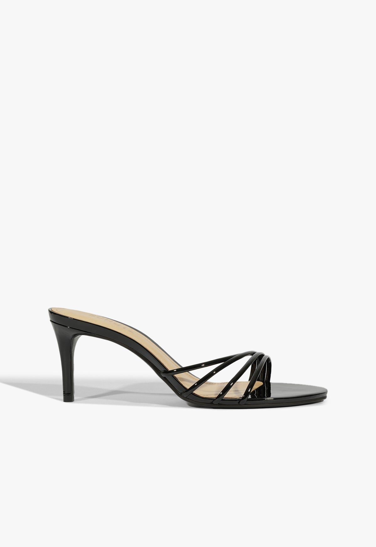 Inez Mule Sandal SPRING 25 5 Black Patent - Schutz Shoes
