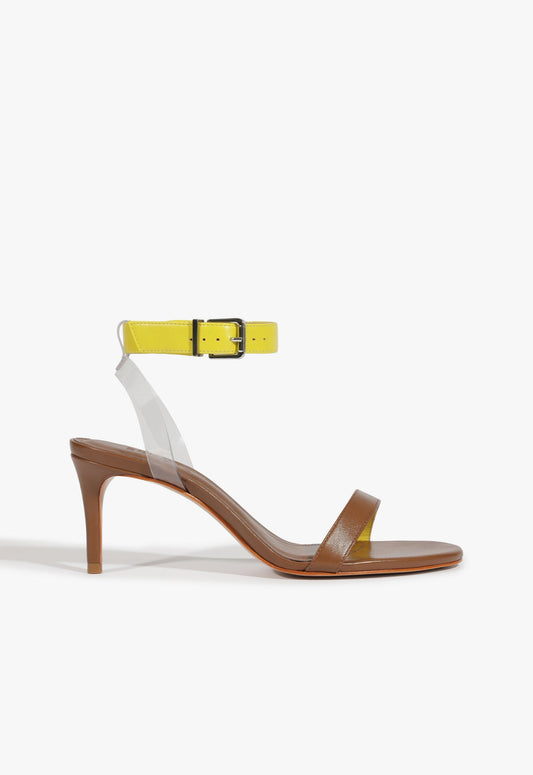 Irina Mid Sandal SPRING 25 5 Brown Leather - Schutz Shoes