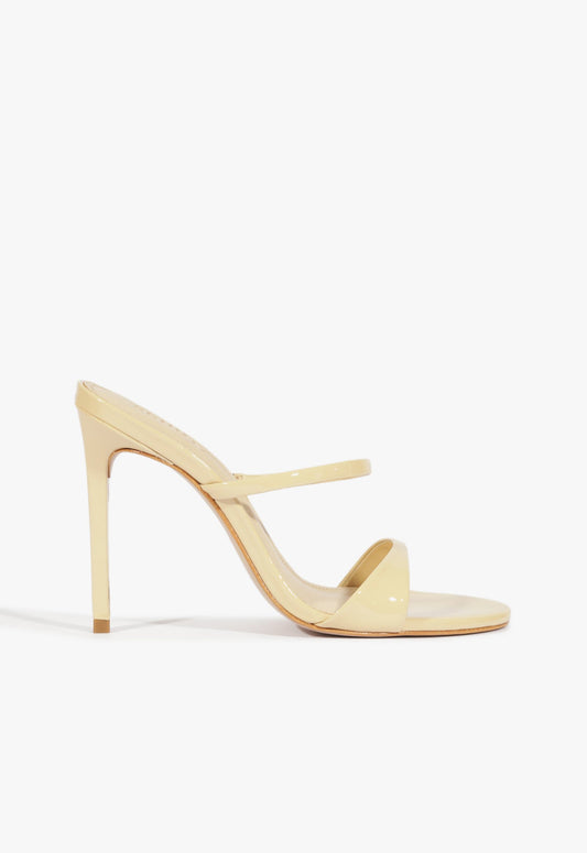 Jessica Mule Patent Sandal PRE FALL 25 5 Beige Patent - Schutz Shoes