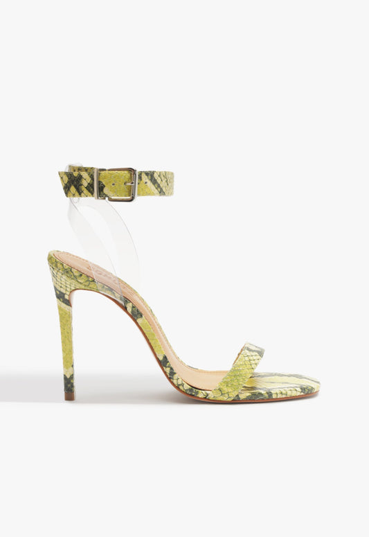 Irina Sandal SPRING 25 5 Yellow Snake - Schutz Shoes