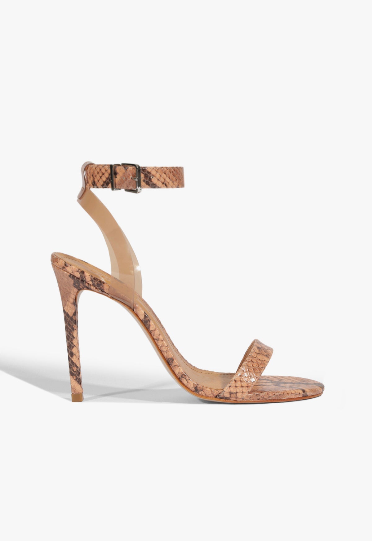 Irina Sandal SPRING 25 5 Brown Snake - Schutz Shoes