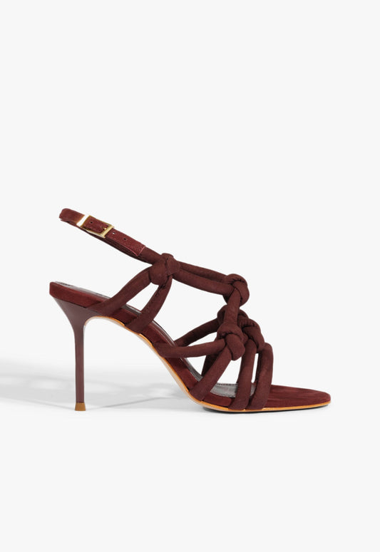 Janet Sandal RESORT 25 5 Red Suede - Schutz Shoes