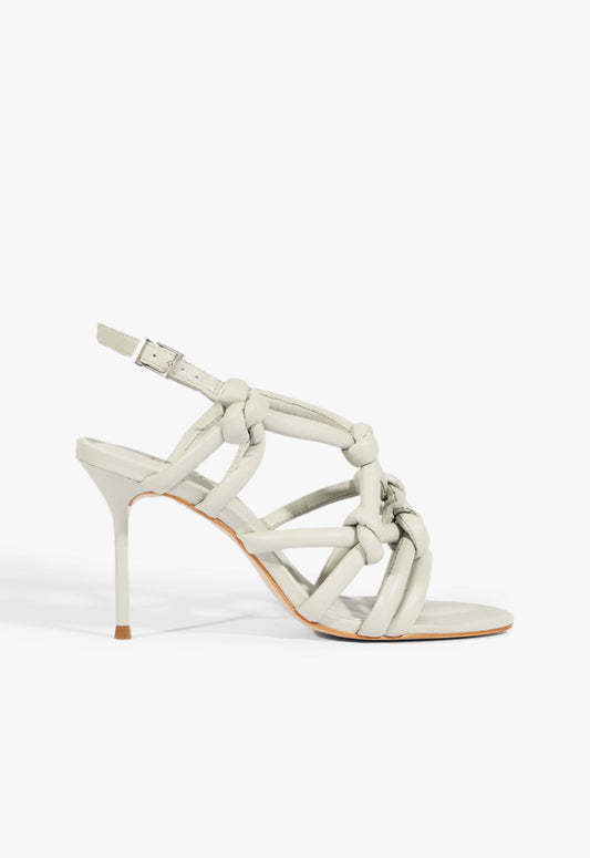Janet Sandal RESORT 25 5 Grey Leather - Schutz Shoes