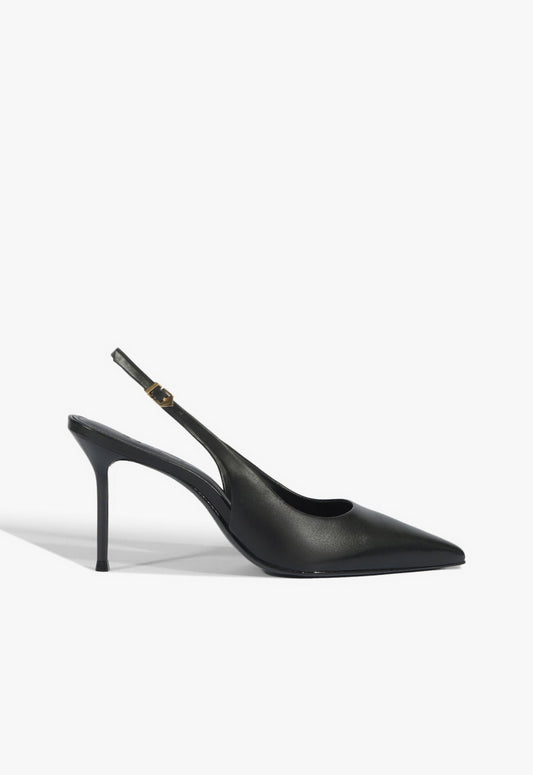 Paola Leather Pump Pre Fall 25 5 Black Leather - Schutz Shoes
