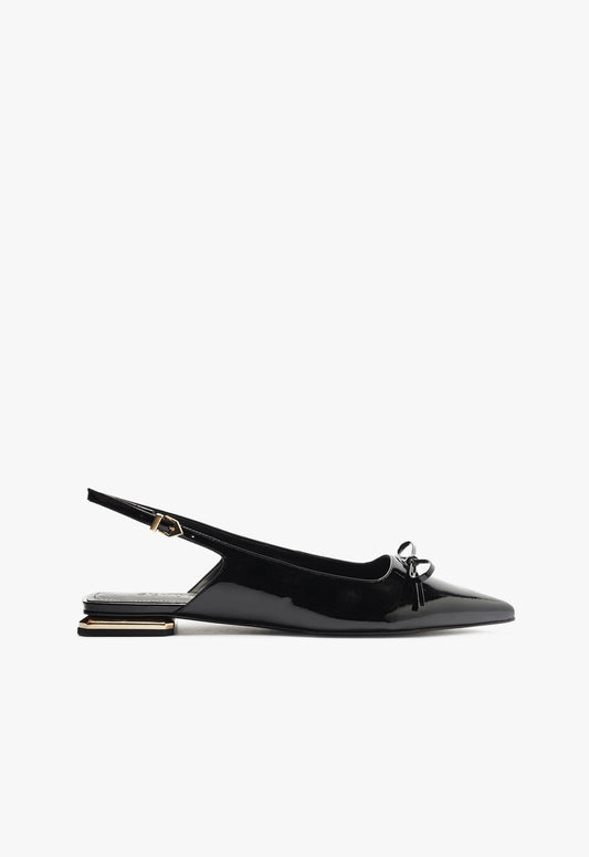 Violetta Sculpt Ballet Flat WINTER 24 5 Black Patent - Schutz Shoes