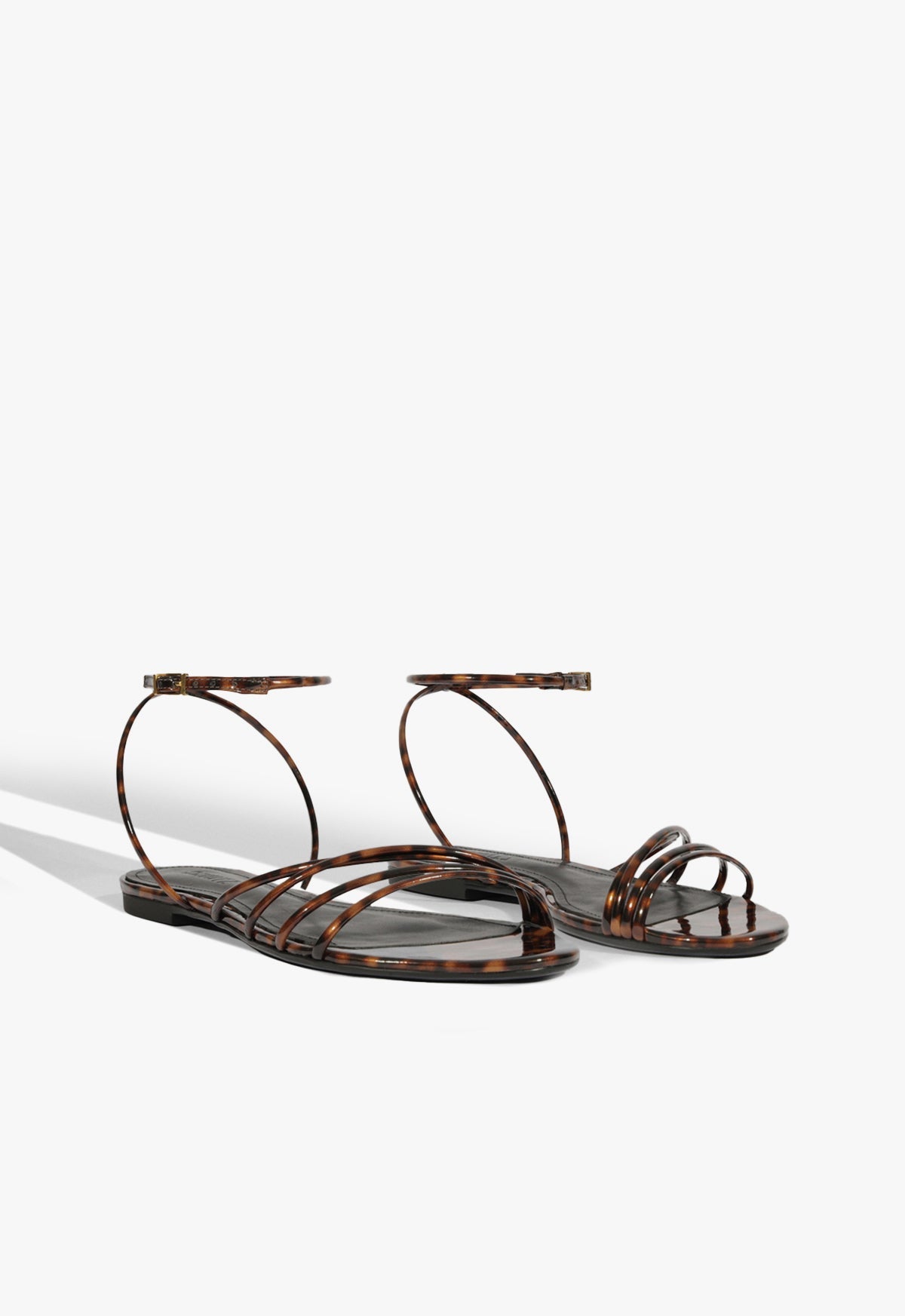 Inez Animal Print Leather Flat Sandal SPRING 25 - Schutz Shoes