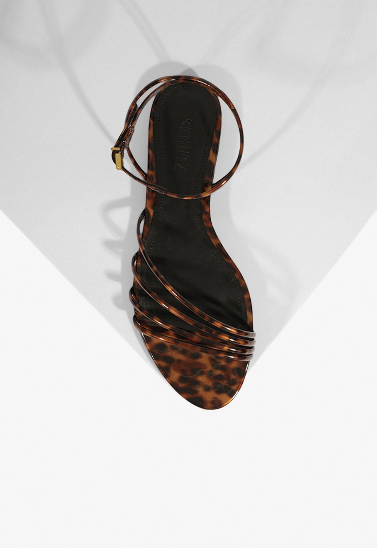 Inez Animal Print Leather Flat Sandal SPRING 25 - Schutz Shoes