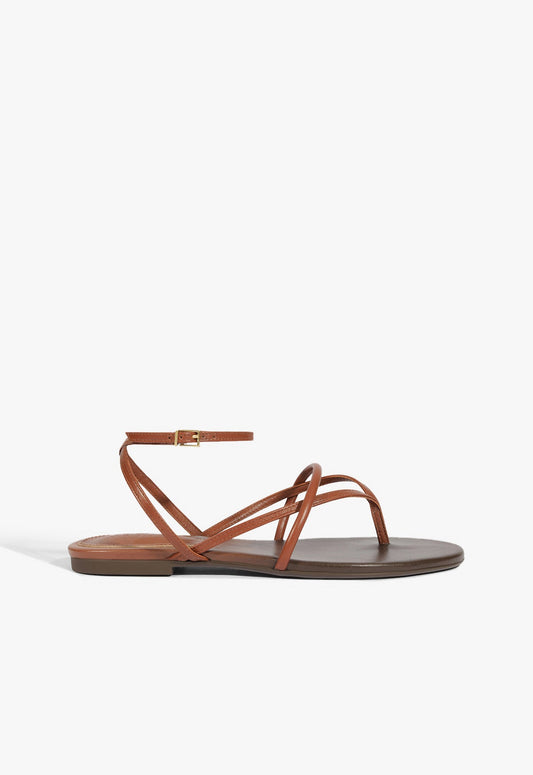 Diana Sandal SUMMER 25 5 Brown Leather - Schutz Shoes