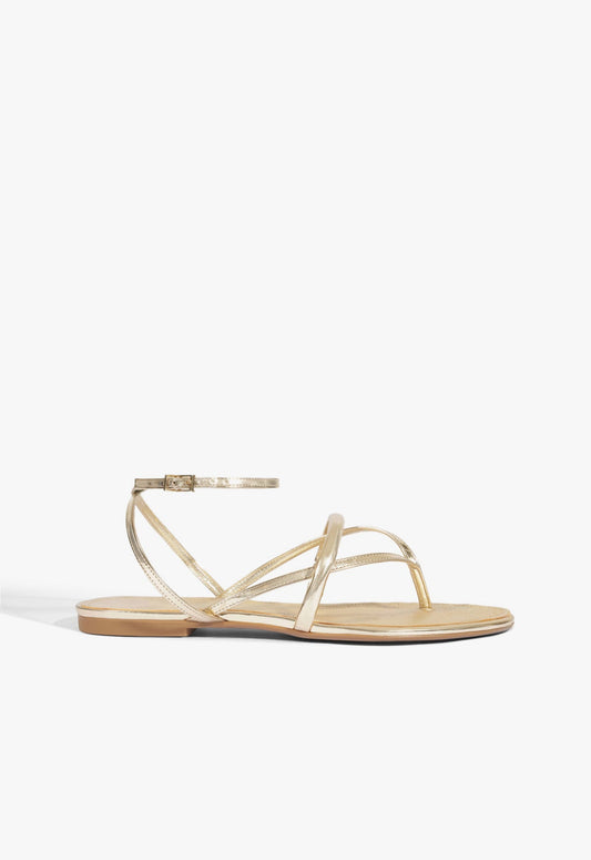 Diana Sandal SUMMER 25 5 Gold Metallic - Schutz Shoes