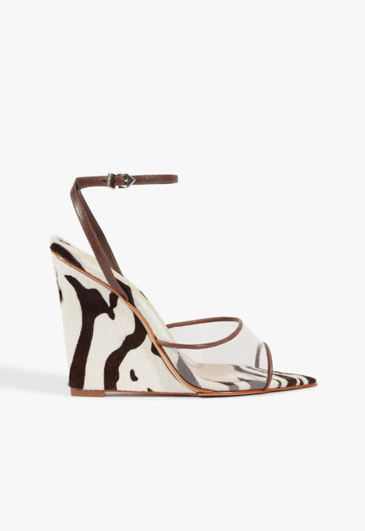 Elodie Sandal HIGH SUMMER 25 5 Root Brown Vinyl - Schutz Shoes
