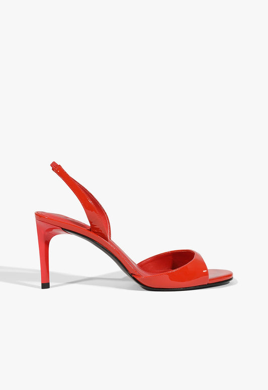 Scarlett Sling Mid Sandal WINTER 24 5 Red Patent Leather - Schutz Shoes