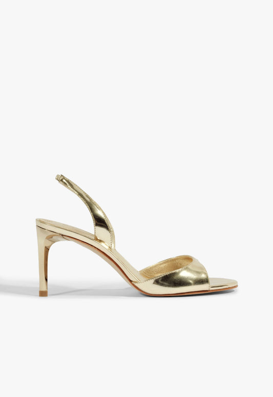 Scarlett Sling Mid Metallic Sandal PRE FALL 25 5 Gold Metallic - Schutz Shoes