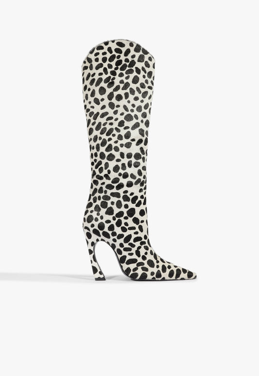 Maryann Up Curve Hair Calf Boot PRE FALL 25 5 White Hair Calf - Schutz Shoes