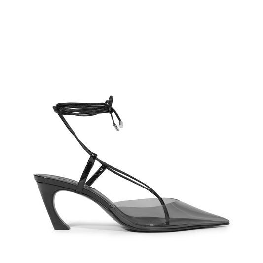 Elyra Mid Patent Leather Pump PRE FALL 24 5 Black Patent Leather - Schutz Shoes