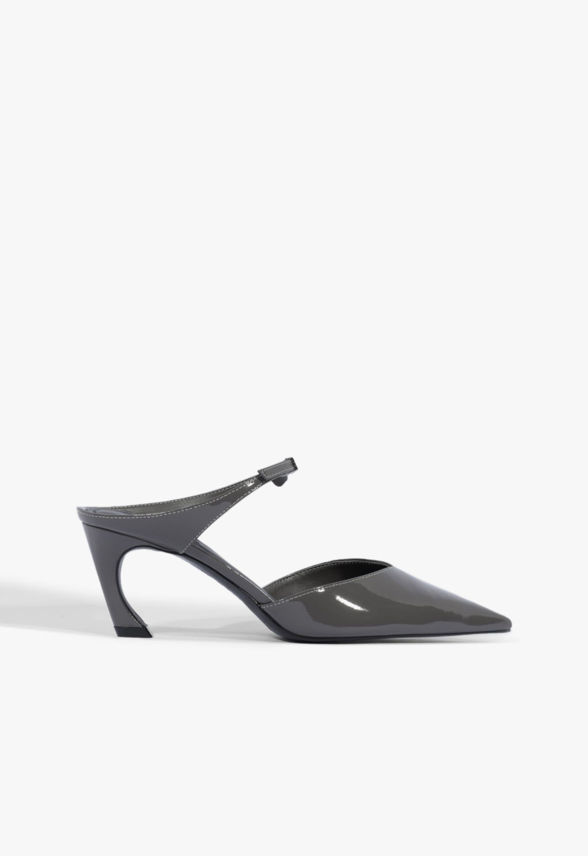 Laurie Patent Pump PRE FALL 25 5 Gray Patent - Schutz Shoes