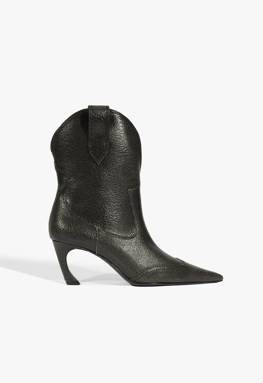 Maryann Curve West Leather Bootie Pre Fall 25 5 Black Leather - Schutz Shoes
