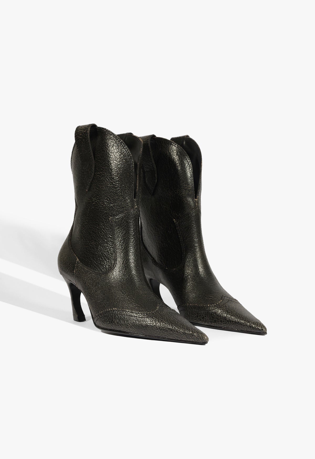 Maryann Curve West Leather Bootie Pre Fall 25 - Schutz Shoes