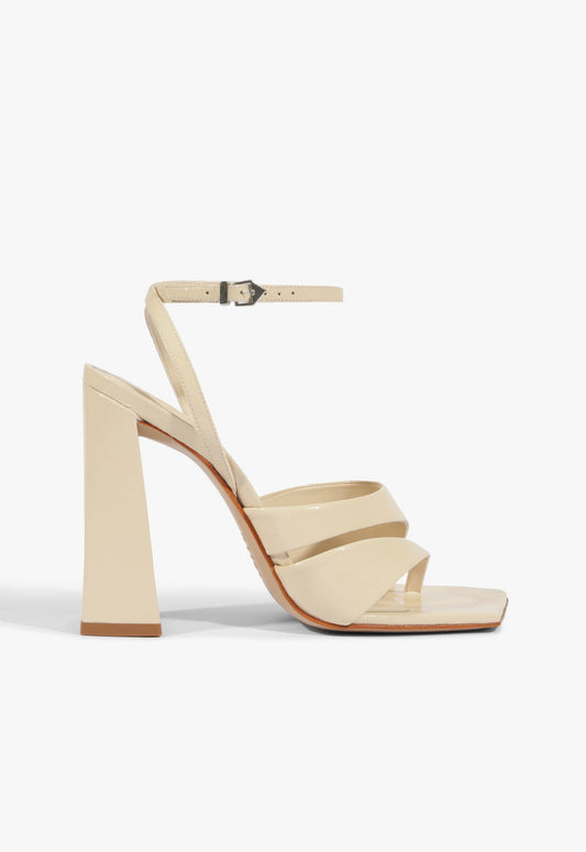 Madeline Sandal HIGH SUMMER 25 5 Off White Leather - Schutz Shoes