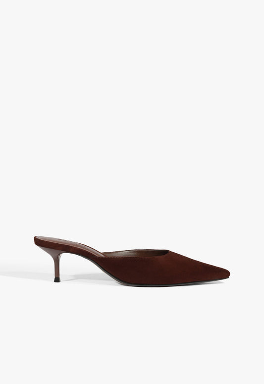 Julie Suede Pump Pre Fall 25 5 Chestnut Brown Suede - Schutz Shoes