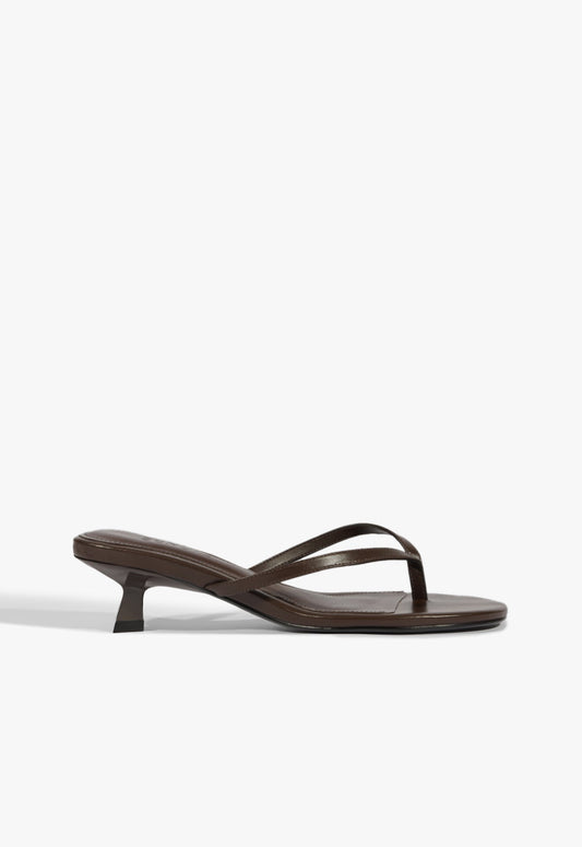Carolyn Leather Sandal Spring 25 5 Dark Chocolate Leather - Schutz Shoes