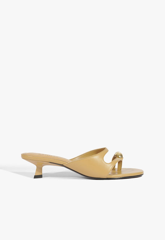 Elliote Leather Sandal Pre Fall 25 5 Fig Leather - Schutz Shoes