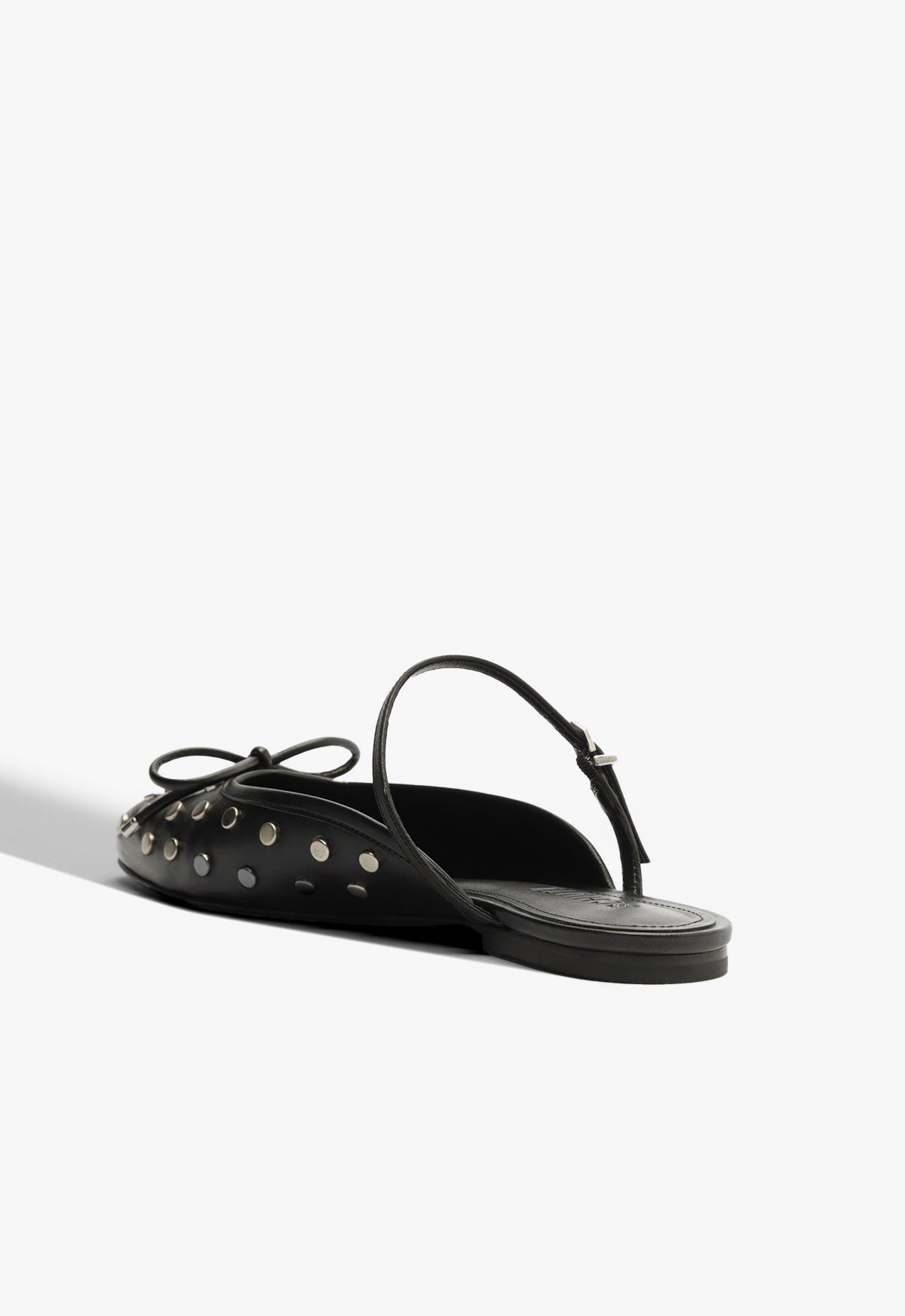 Arissa Mule Black Leather Flat RESORT 25 - Schutz Shoes