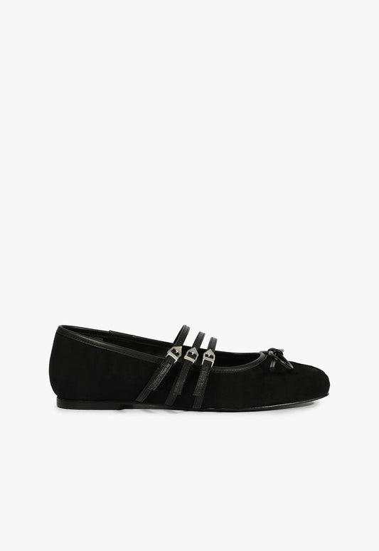 Arissa Black Suede Ballet Flat FALL 24 5 Black Suede - Schutz Shoes