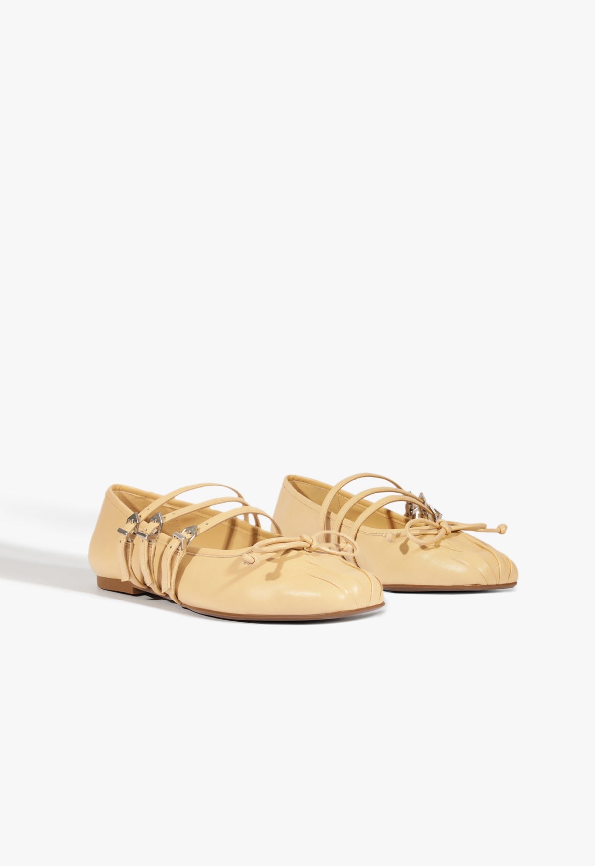 Arissa Beige Leather Ballet Flat FALL 24 - Schutz Shoes