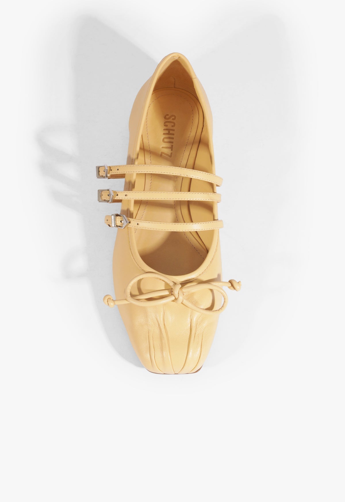 Arissa Beige Leather Ballet Flat FALL 24 - Schutz Shoes