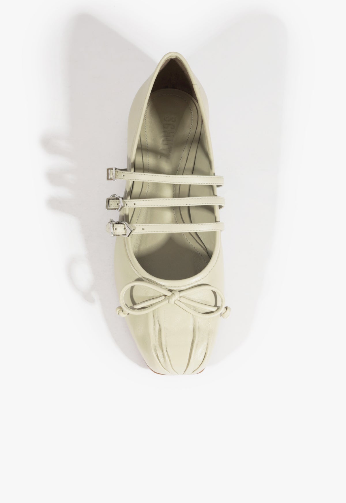 Arissa Gray Leather Ballet Flat FALL 24 - Schutz Shoes