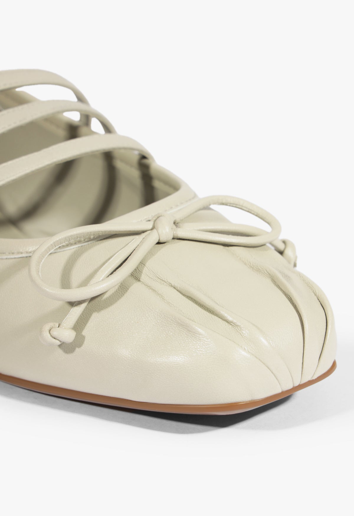 Arissa Gray Leather Ballet Flat FALL 24 - Schutz Shoes